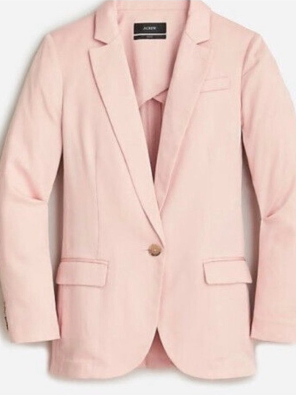 J. Crew Alfie Blazer in Gramercy Twill 12 Pink Career Preppy Casual Lyocell
